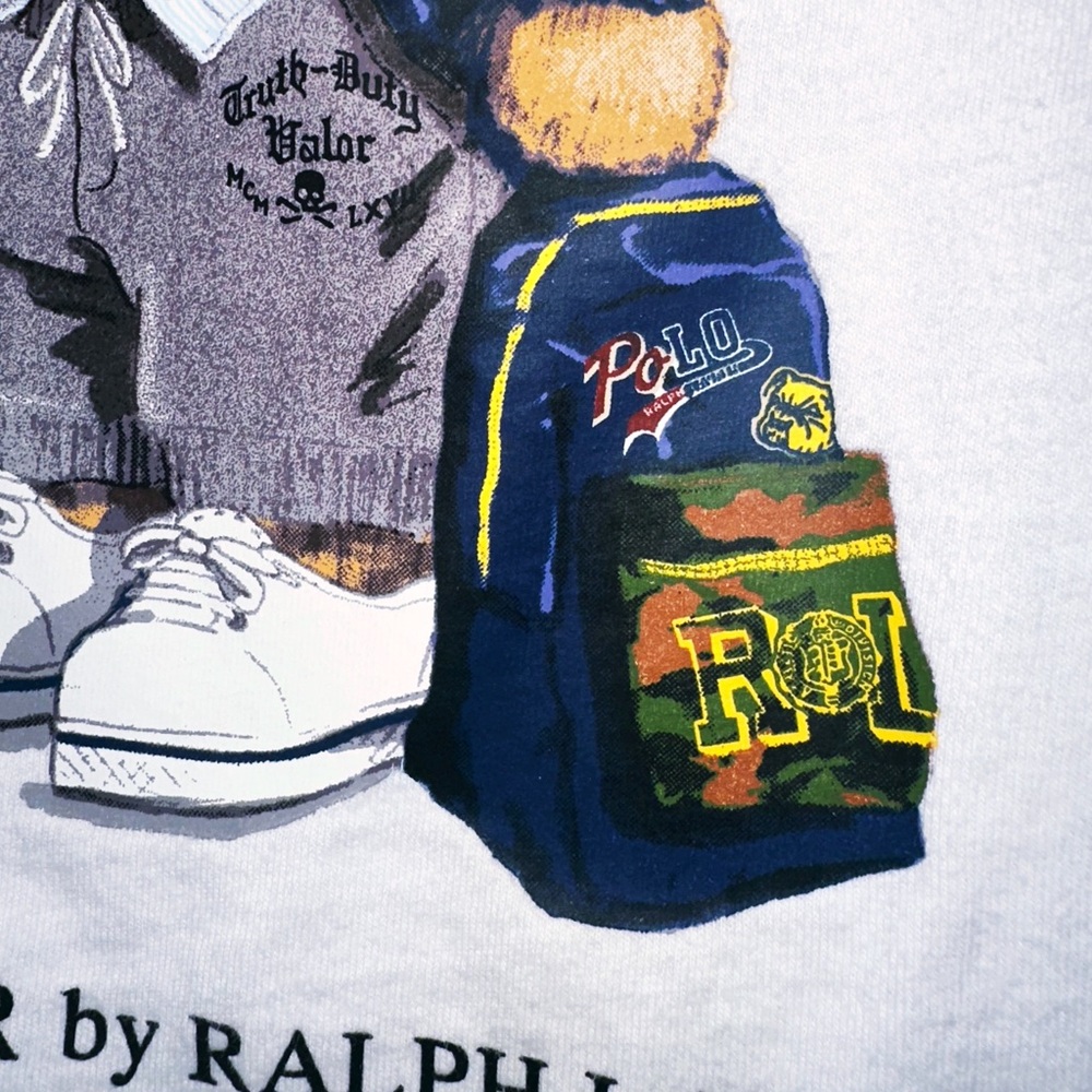 Rugby Polo Bear By Ralph Lauren Kids L/S - Picture 3 of 5